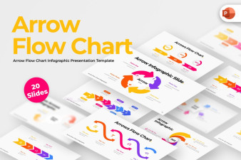 Arrow Flow Chart Infographic PowerPoint Template